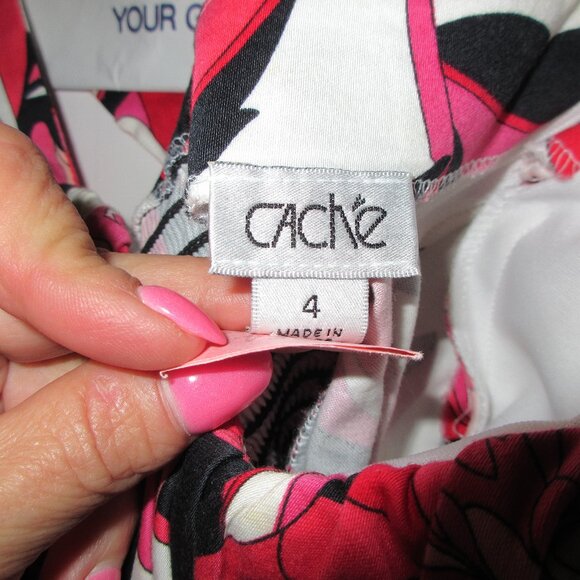 Cache Size 4 Summer Floral Dress / Worn 1 Time - Picture 4 of 4